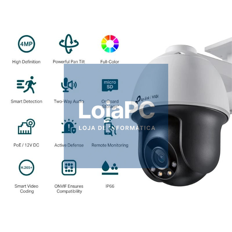 VIGI Câmara IP PT C540 4MP Plástico Full-Cor 4mm — imagem 3