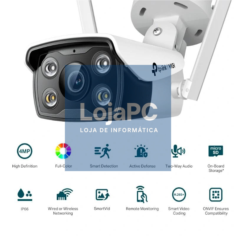 VIGI Cámara IP Bullet C340-W 4MP Plástico FColor 4 — imagem 3