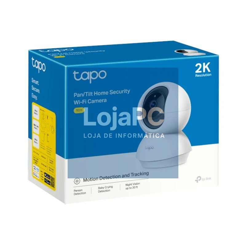 TP-Link TC71 Home Camera WiFi 2K 3MP 360º mSD — imagem 3
