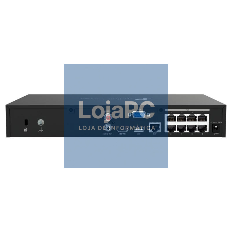 VIGI Grabador IP NVR1008H-8MP Rack 01 HDD 08 C PoE — imagem 3