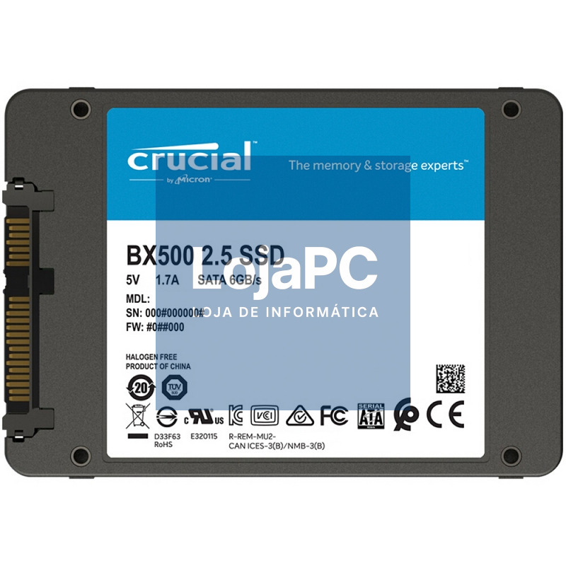 Crucial CT240BX500SSD1 BX500 SSD 240GB 2.5" Sata3 — imagem 3