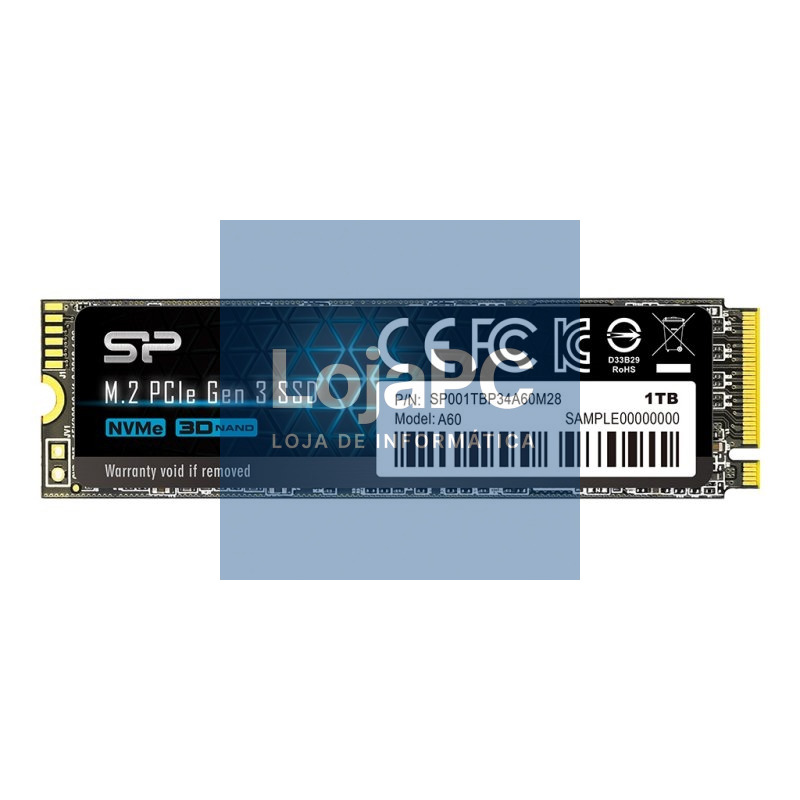 SP P34A60 1TB SSD M.2 PCIe Gen3x4 Nvme