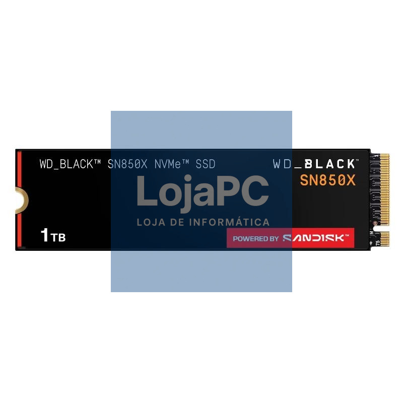 WD Black SN850X WDS100T2X0E SSD 1TB PCIe Gen4 NVMe