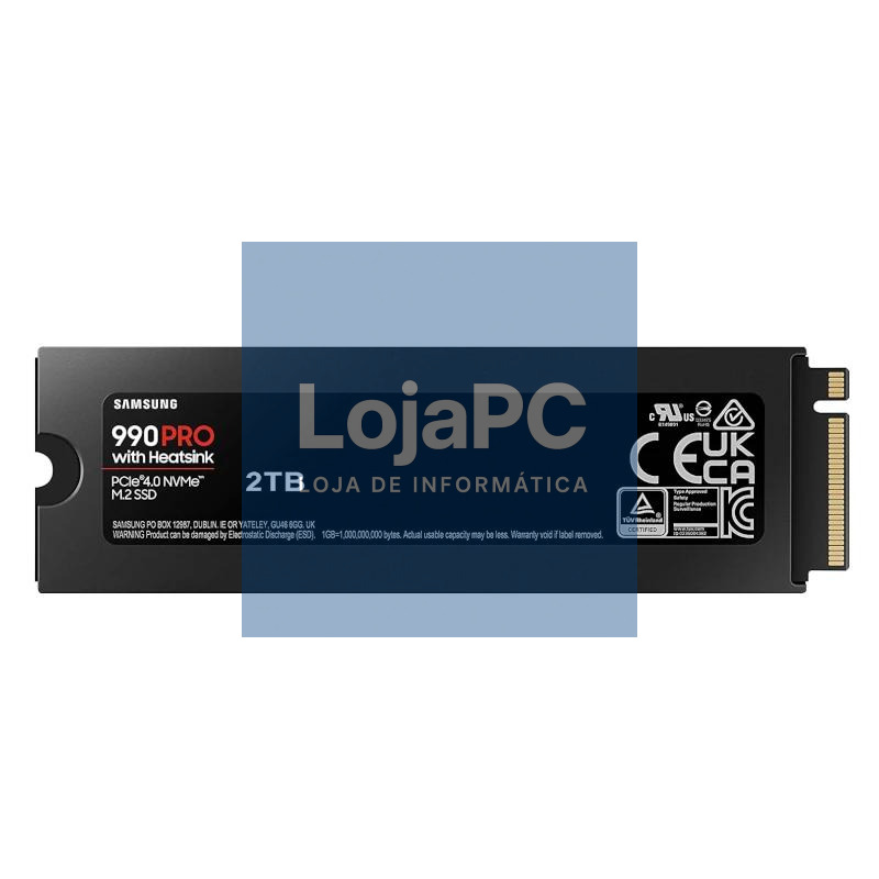 Samsung 990 PRO HeatSink SSD 2TB PCIe 4.0 NVMe M.2 — imagem 2