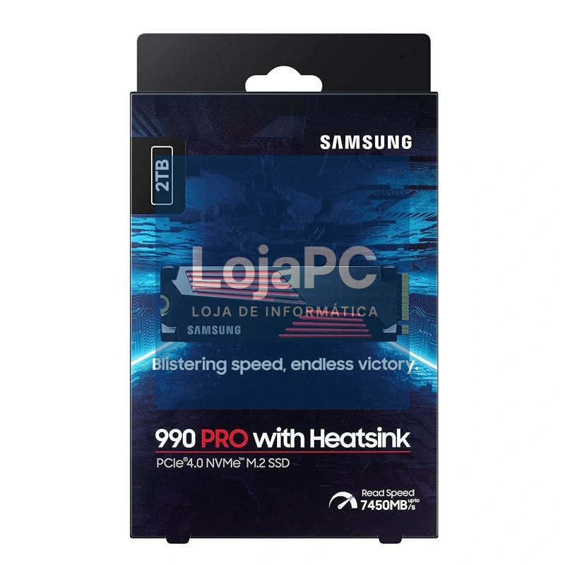 Samsung 990 PRO HeatSink SSD 2TB PCIe 4.0 NVMe M.2 — imagem 3
