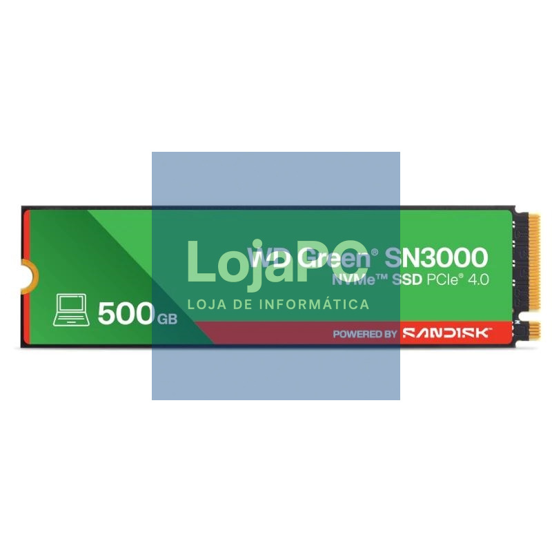 WD Green SN3000 SSD 500GB PCIe Gen4 NVMe