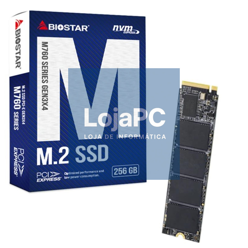 Biostar SSD M760 256Gb Pcie Gen3x4 NVMe 1.3