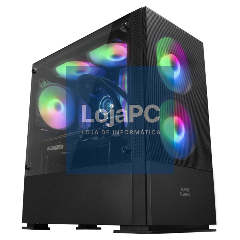 Mars Gaming Caja MCZ PREMIUM M-ATX 2X FRGB Negra