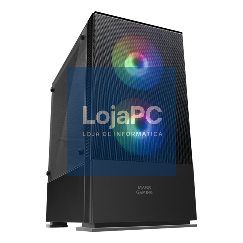 Mars Gaming Caja MCZ PREMIUM M-ATX 2X FRGB Negra — imagem 2