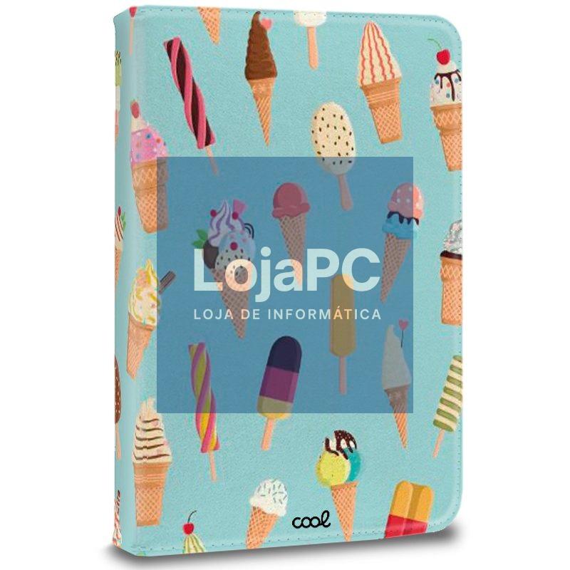 Case COOL Ebook Tablet 9.7 - 11 Inches Universal Drawings Ice Cream (Square) — imagem 4