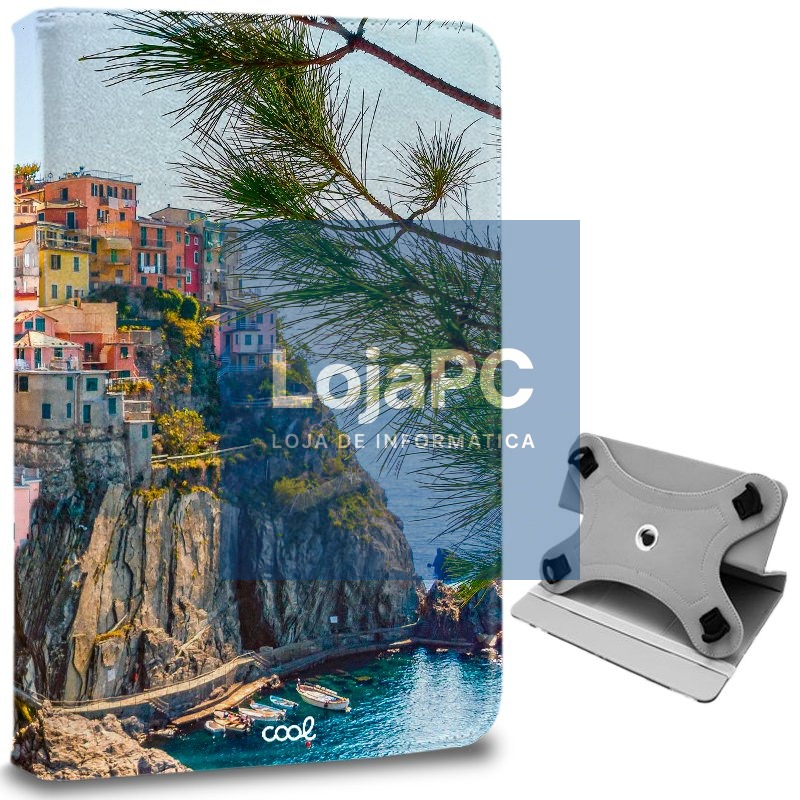Case COOL Ebook Tablet 9.7 - 11 Inches Universal Drawings Italy (Square)