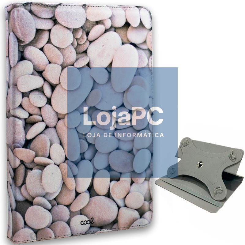 Case COOL Ebook Tablet 9.7 - 11 Inches Universal Drawings Stones (Square)