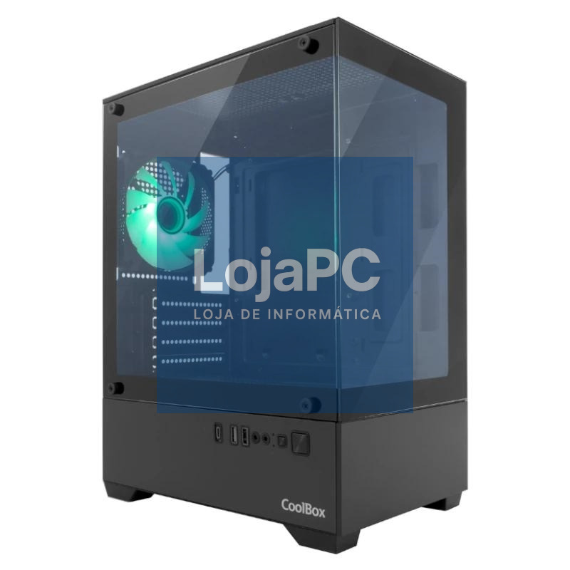 Coolbox Caja Gaming MATX GM200 V.Lite S.FTE ARGB N
