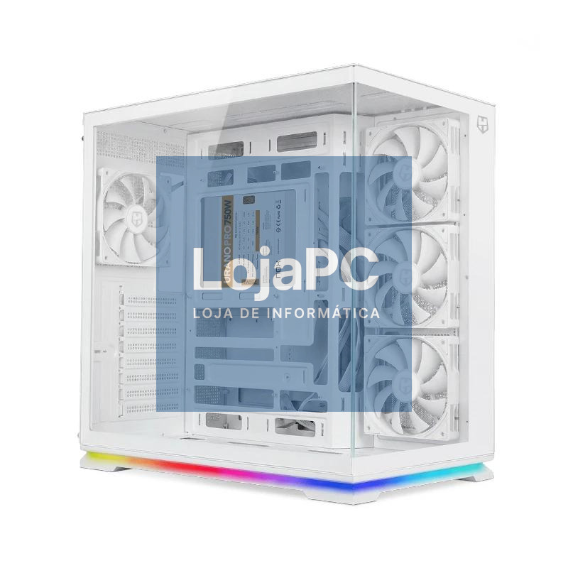 NOX Semitorre ATX HUMMER GALAXY ARGB Blanca — imagem 3