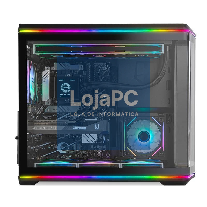 NOX Semitorre ATX Hummer Anvil Cristal Curv Negra — imagem 2
