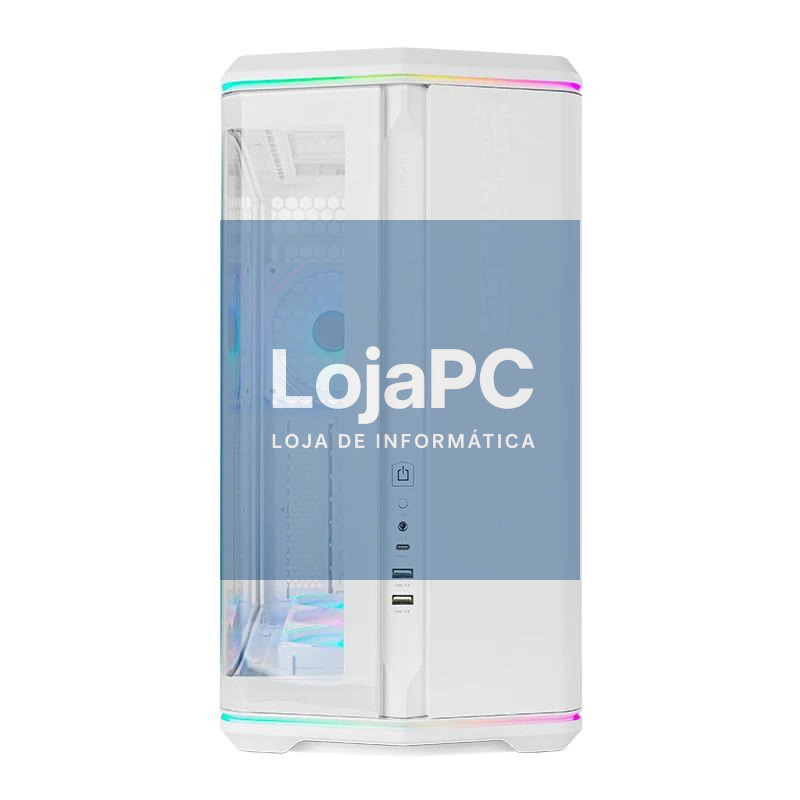 NOX Semi-torre ATX Hummer Anvil Cristal Curv Branco — imagem 5