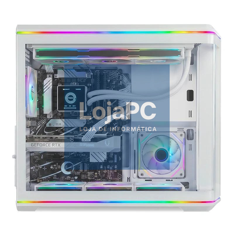 NOX Semi-torre ATX Hummer Anvil Cristal Curv Branco — imagem 3