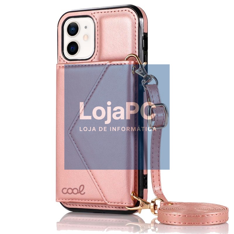 Case COOL for iPhone 12 mini Pendant Wallet Pink