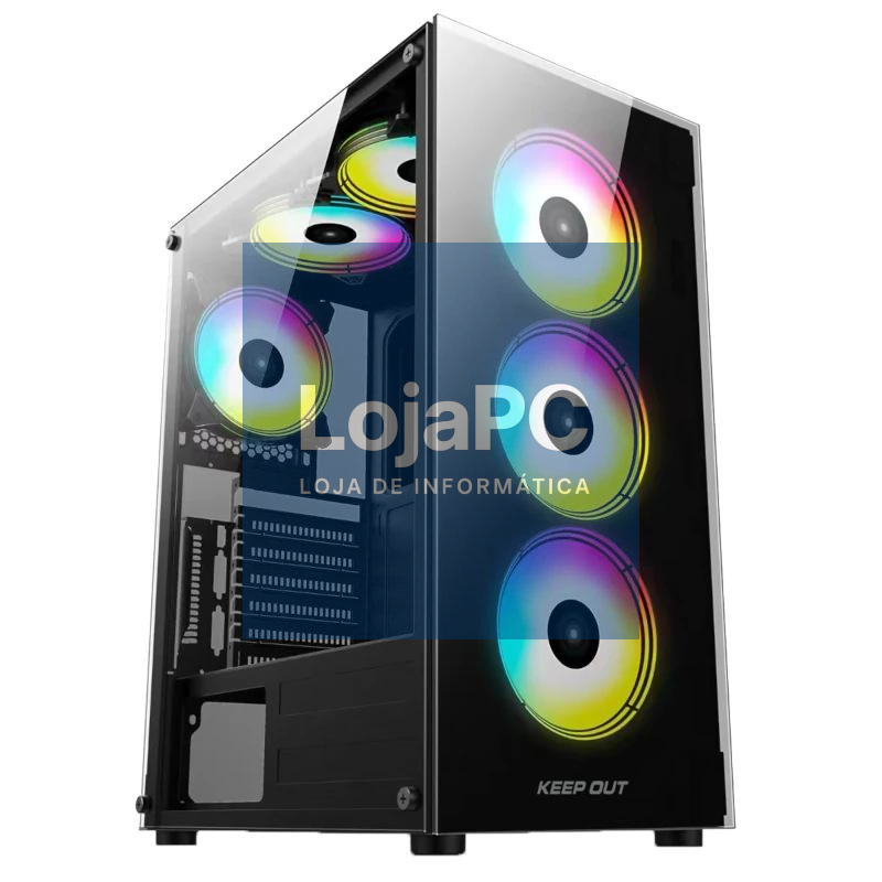 Keep Out Caja Atx XC-210 Usb 3.0 Glass Black — imagem 3