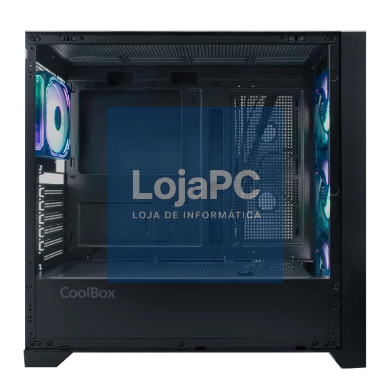 Coolbox Caja Gaming ATX GE-2000 DualView Sin Fuent — imagem 5