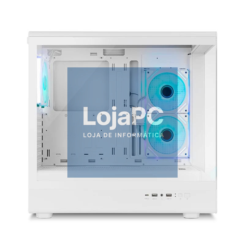 NOX Semitorre HUMMER SIGNAL Frameless ARGB Blanco — imagem 3