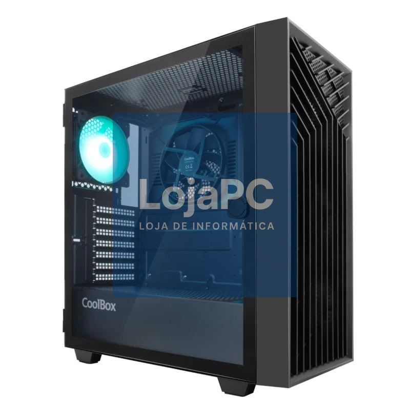 Coolbox Caja Gaming ATX GA300 GRIDLINE Black