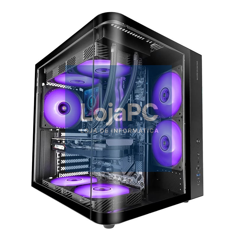 MARS GAMING Semitorre ATX MCCURV Black