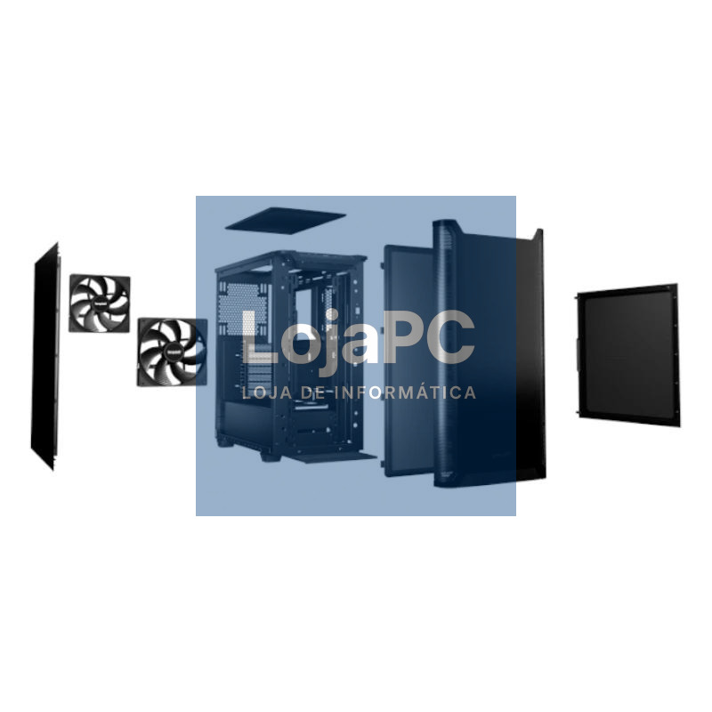 be quiet! Caja Pure Base 501 Black — imagem 5