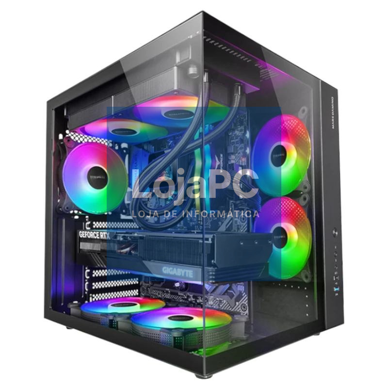 MARS GAMING Caja MCV-ONE Atx Doble Cámara Black