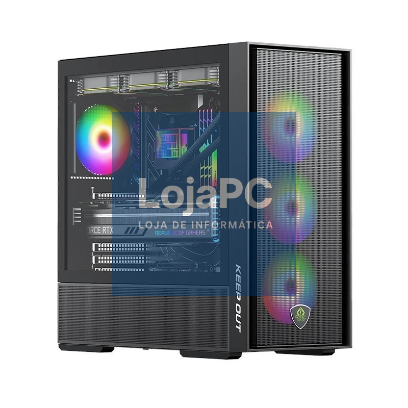 Keep Out Caja M-Atx KO XC-805 MESH ARGB Usb3 Black