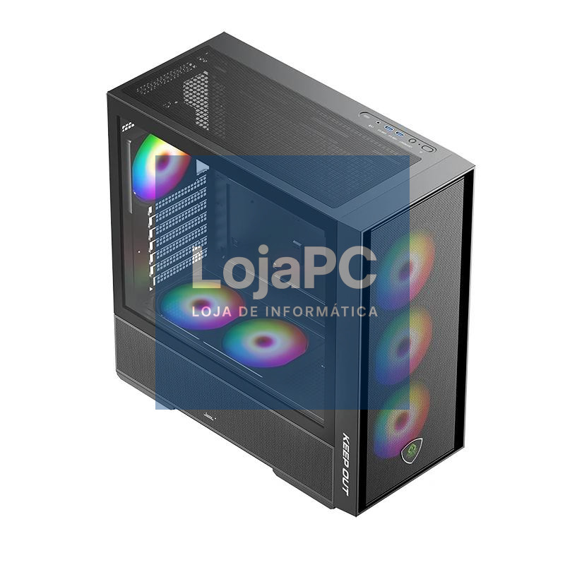 Keep Out Caja M-Atx KO XC-805 MESH ARGB Usb3 Black — imagem 3
