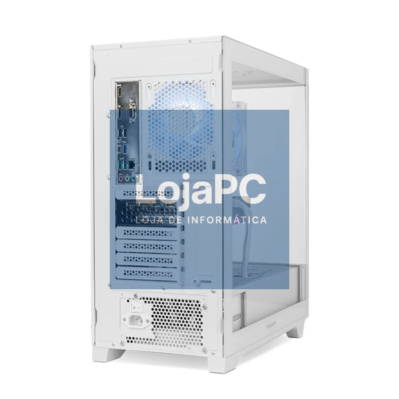NOX Semitorre HUMMER ETHER Cristal Curvo Blanco — imagem 3