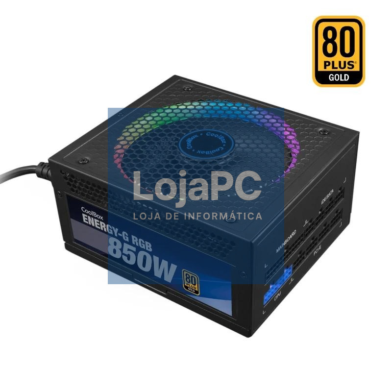 Coolbox Gaming Fuente Alimentacion 850W RGB 80+GOL