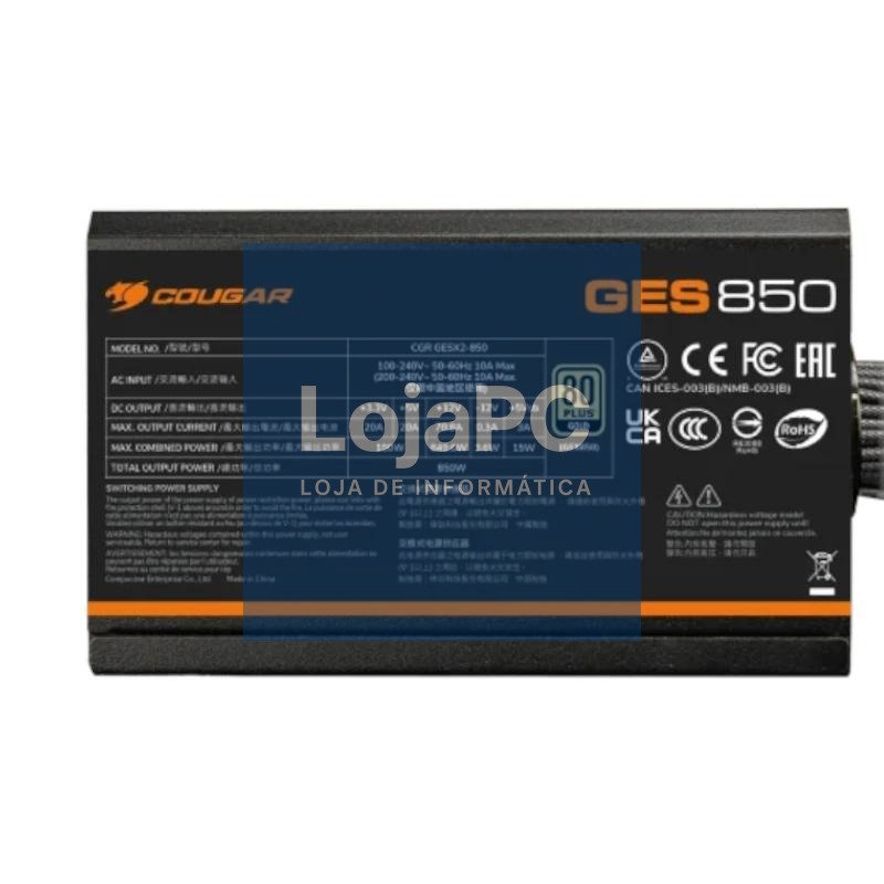 Cougar Fuente GES 750w 80+ Gold — imagem 3