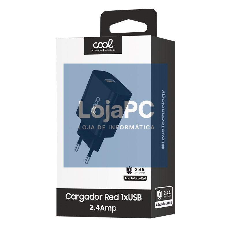 Charger Network Adapter USB Universal COOL 2.4 Amps Black — imagem 2