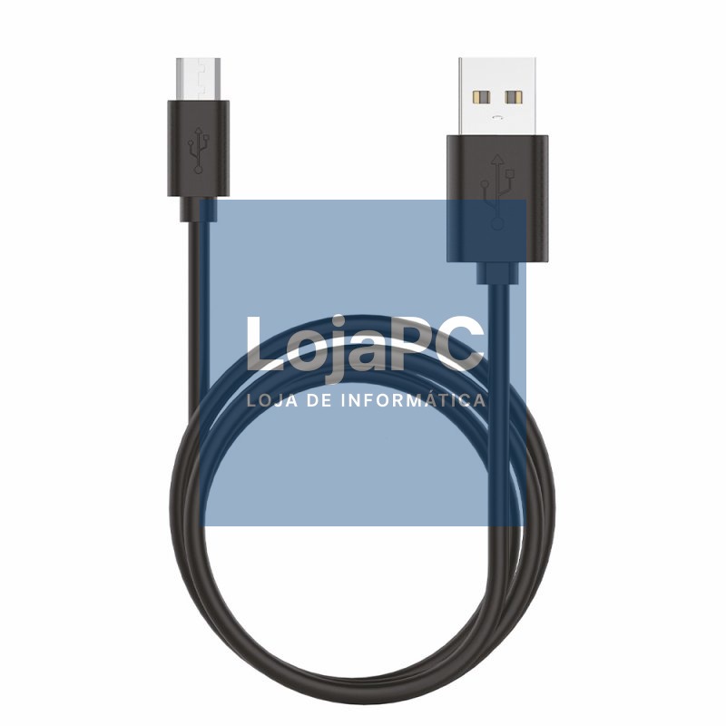 Compatible USB Cable COOL Universal (micro-usb) 1.2 meters Black 2.4 Amp — imagem 2