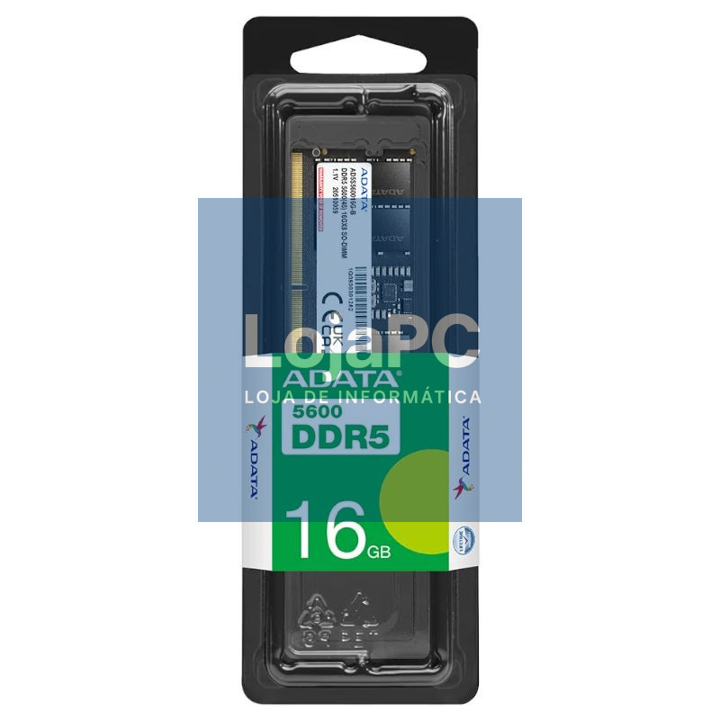 ADATA RAM AD5U560016G-S 16GB 5600Mhz DDR5 DIMM — imagem 3