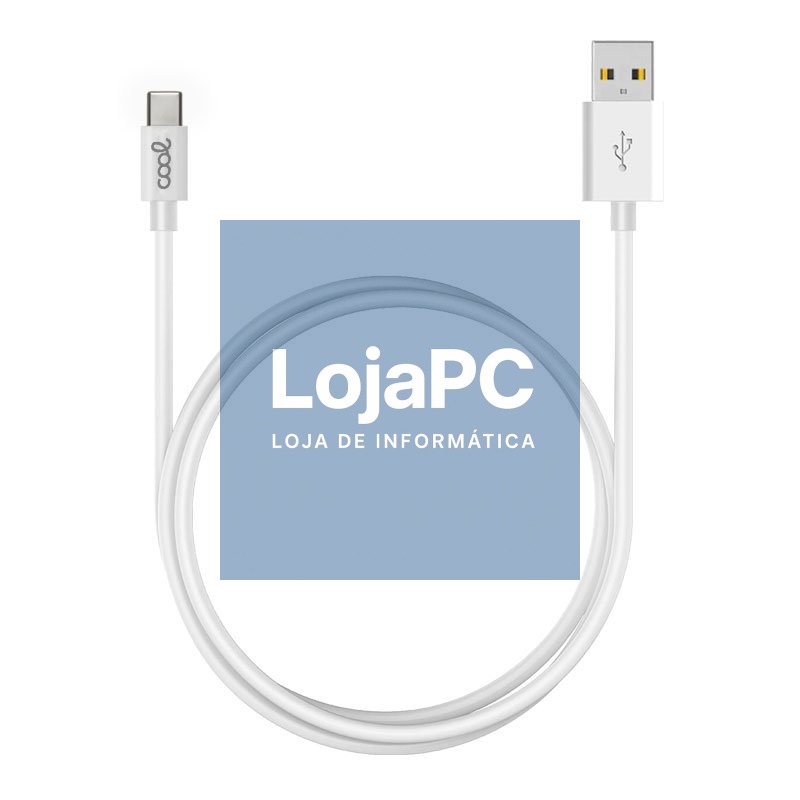 Compatible USB Cable COOL Universal TYPE-C (3 meters) White 2.4 Amp — imagem 3