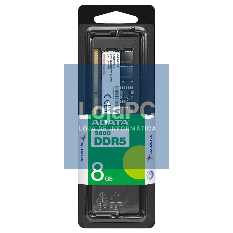 ADATA RAM AD5S56008G-S SO DIMM 8GB 5600Mhz DDR5