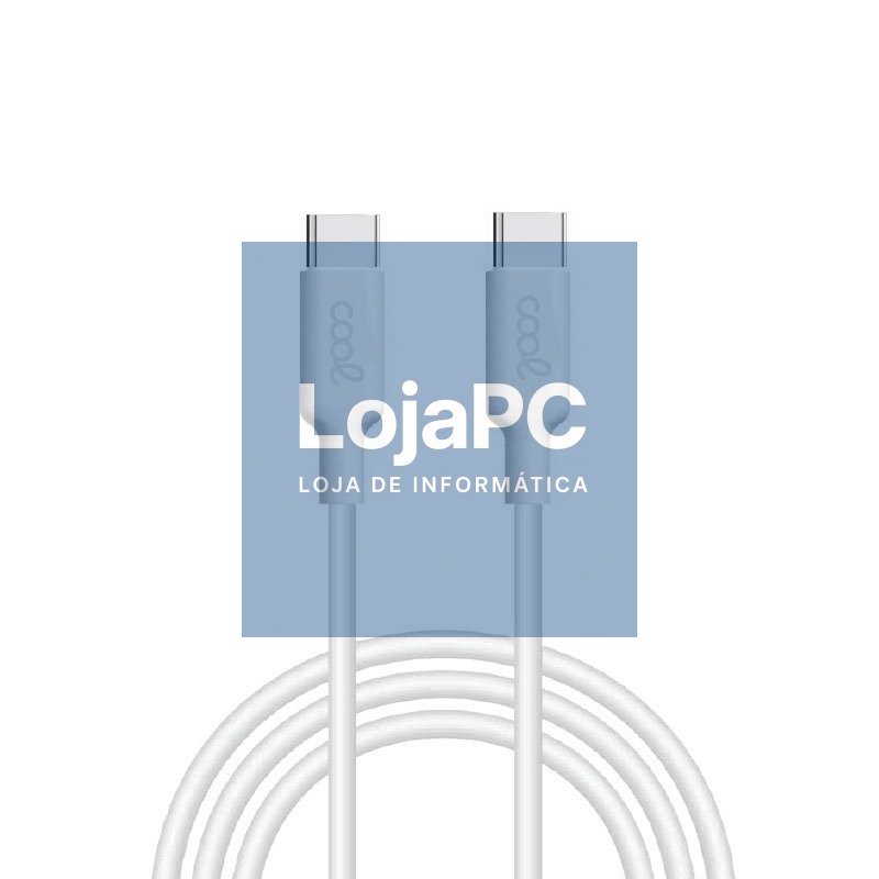 Compatible USB Cable COOL Universal TYPE-C to TYPE-C (1.2 meter) White 3 Amp