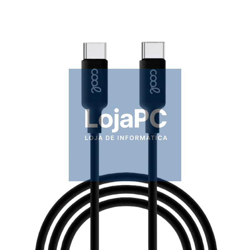 Compatible USB Cable COOL Universal TYPE-C to TYPE-C (1.2 meters) Black 3 Amp