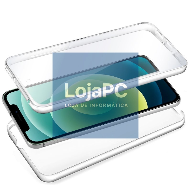 COOL 3D Silicone Case for iPhone 12 / 12 Pro (Transparent Front + Back) — imagem 2