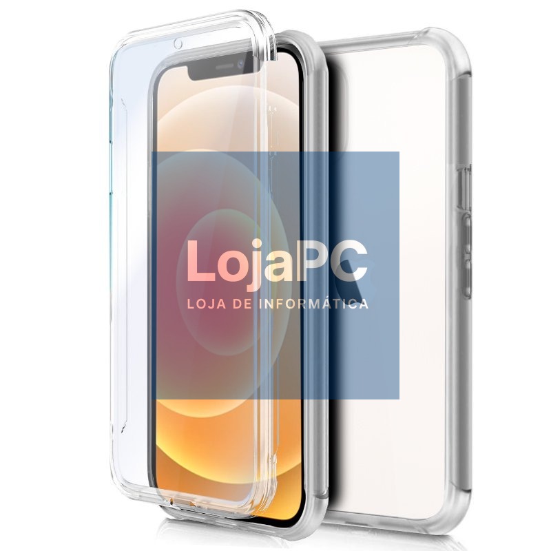 COOL 3D Silicone Case for iPhone 12 mini (Transparent Front + Back)