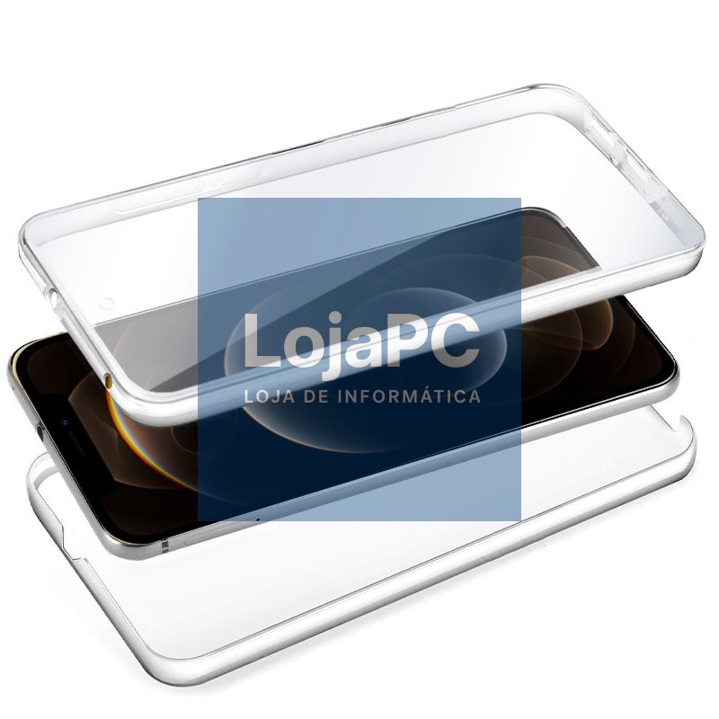COOL 3D Silicone Case for iPhone 12 Pro Max (Transparent Front + Back) — imagem 2