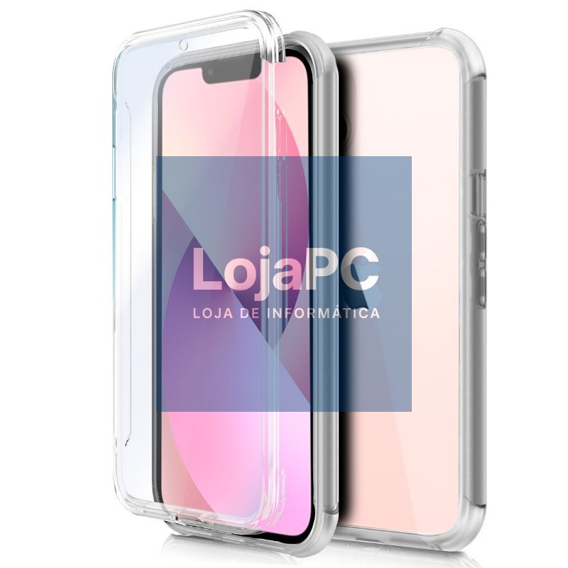 COOL 3D Silicone Case for iPhone 13 (Transparent Front + Back)