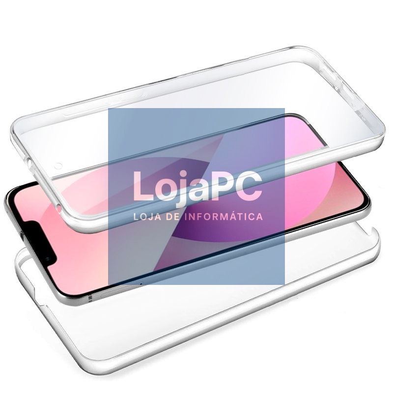 COOL 3D Silicone Case for iPhone 13 (Transparent Front + Back) — imagem 2