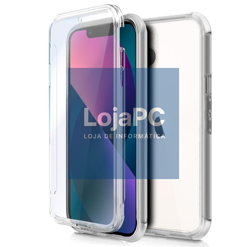 COOL 3D Silicone Case for iPhone 13 mini (Transparent Front + Back)