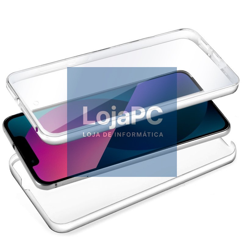 COOL 3D Silicone Case for iPhone 13 mini (Transparent Front + Back) — imagem 2