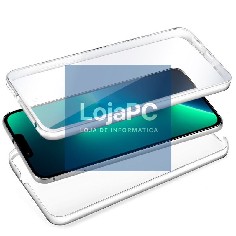 COOL 3D Silicone Case for iPhone 13 Pro (Transparent Front + Back) — imagem 2