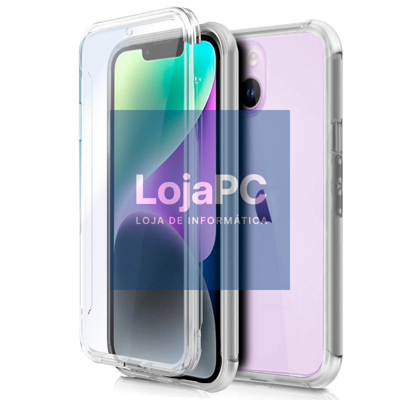 COOL 3D Silicone Case for iPhone 14 (Transparent Front + Back)